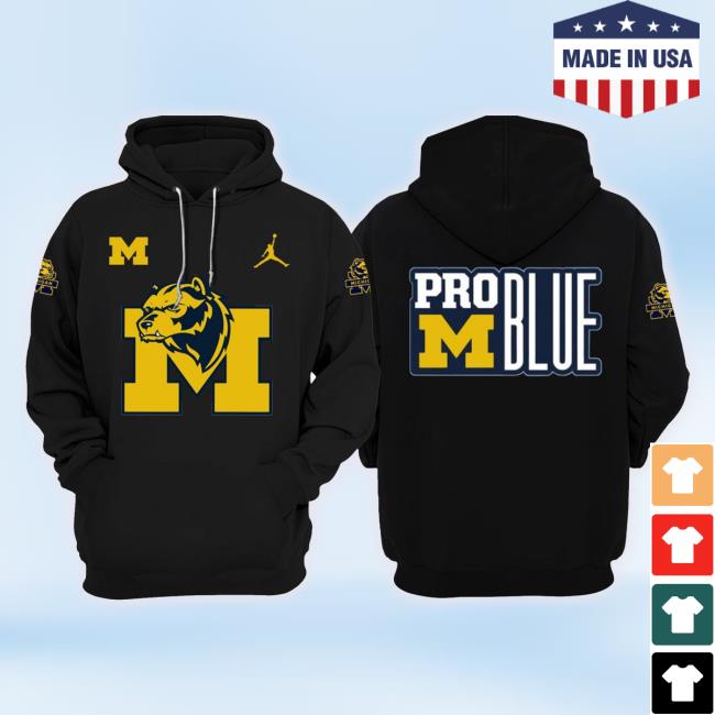 Official Michigan Wolverines Pro Blue Coach Jim Harbaugh TankTop