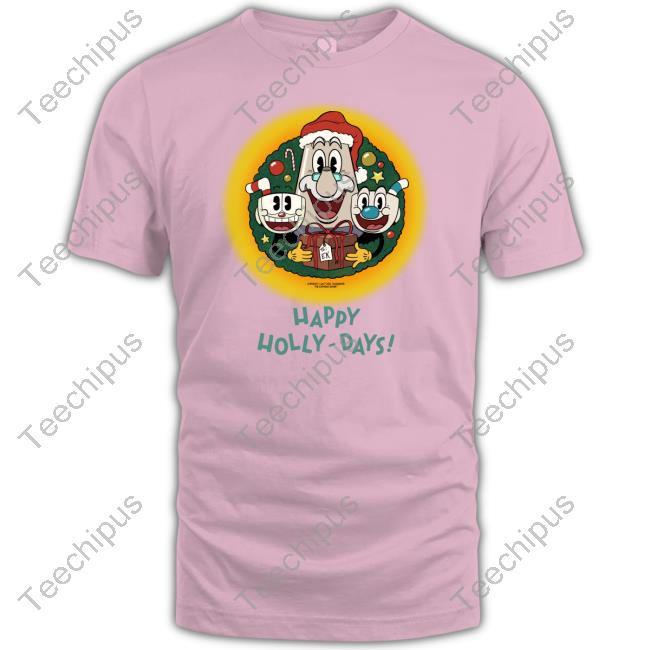 Nick Lauer Happy Holly-Days The Cuphead Show T Shirt