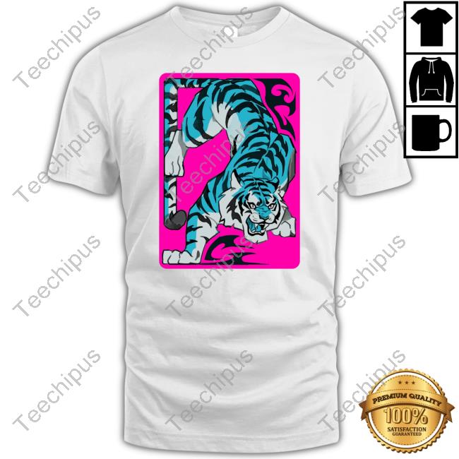 Poisonp1nk Mawili Tiger Pink Border Tee