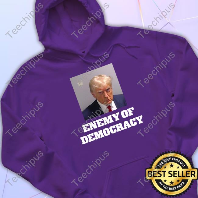 Republicans For Joe Biden Merch Enemy Of Democracy Trump's Mugshot Tee Shirt Republicans Against Trump