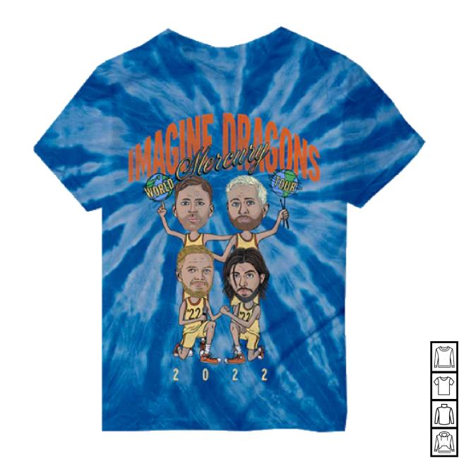 Trending Imagine Dragons Music Merch Store Mercury Cartoon Tie Dye Hoodie Sweatshirt Youth Imaginedragonsmusic Shop