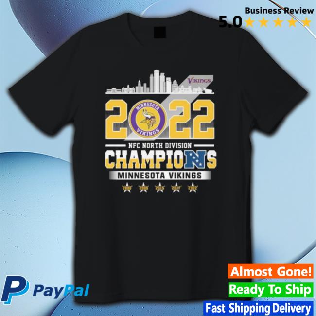 Minnesota Vikings City 2022 Nfc North Division Champions 2008-2022 Tee Shirt