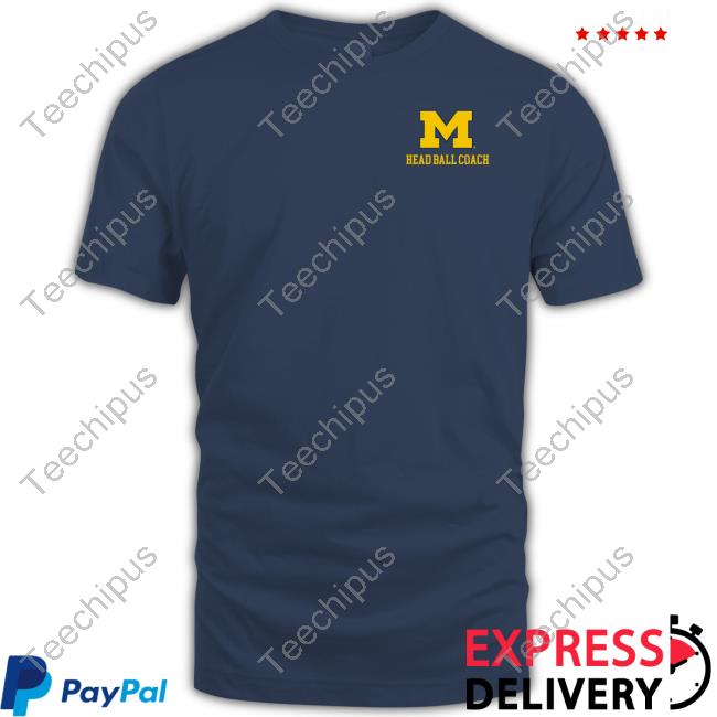 Michigan Football M Head Ball Coach Shirt