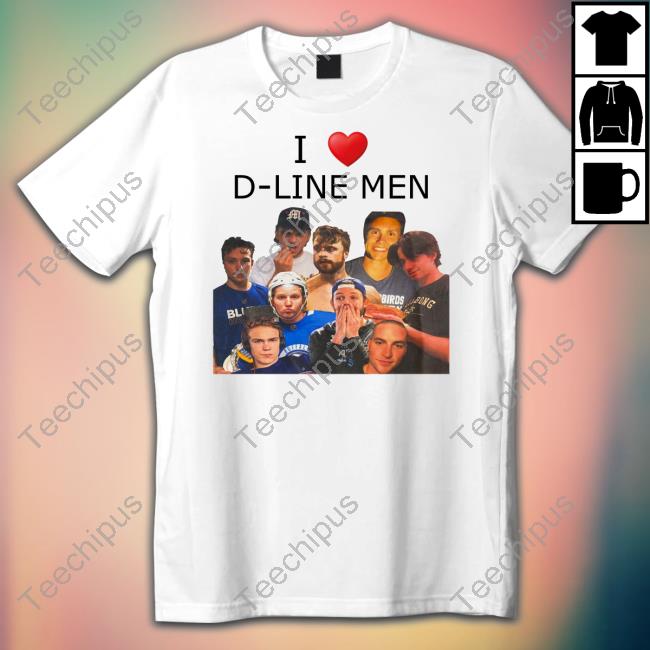 Stickermute I Love D-Line Men T Shirt Spac3invador