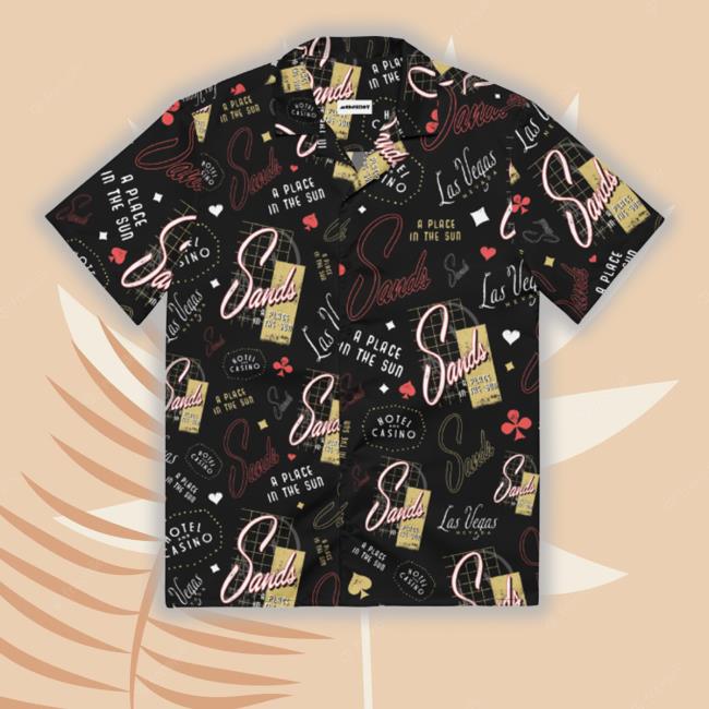 M00nshot Merch Sands Hotel And Casino Button Up Hawaiian T Shirts