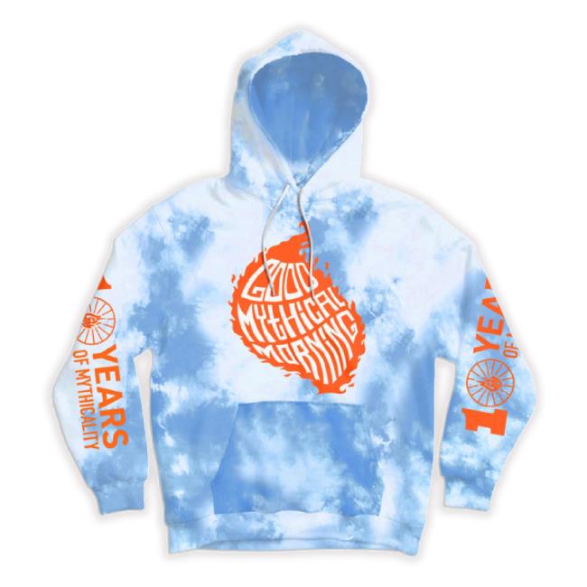 Gmm 10 Years Of Mythicality Classic Shirt (Blue Crystal Wash)
