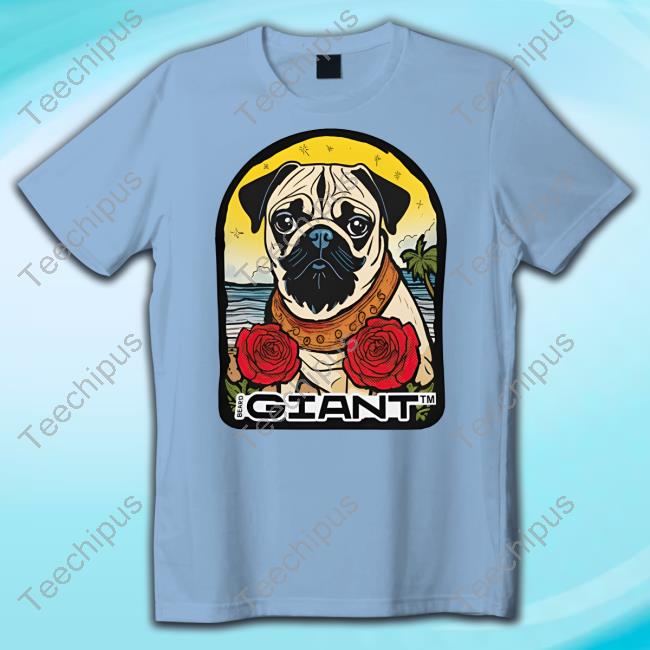 Giant Beard Pug Tee Paulbunyanish Giant Beard Pug Shirt