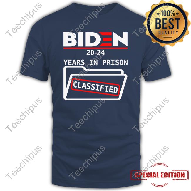 Team Improvise 82 Biden 2024 Years In Prison Classified Hoodie Sweatshirt