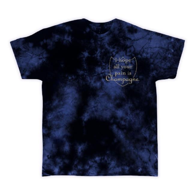 Official Lindafinegold Merch Store Assholes Live Forever Champagne Pain Midnight Tie Dye Hoodie Sweatshirt Lindafinegold Shop
