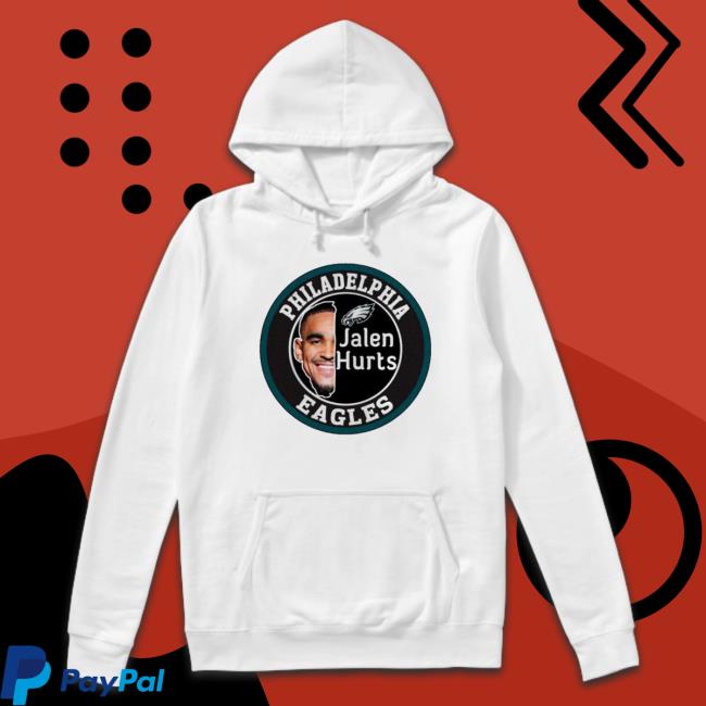 Philadelphia Eagles Quarterback Jalen Hurts Logo Sweaters Philadelphia Eagles Quarterback Jalen Hurts Logo Long Sleeve Shirt