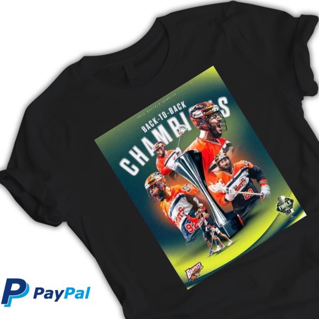 Original 2024 Buffalo Bandits Back To Back Champions Trophy Poster Sweatshirt