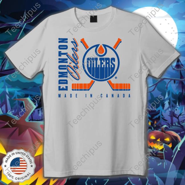 Edmonton Oilers Flannel Foxes Skyline Tee Shirt