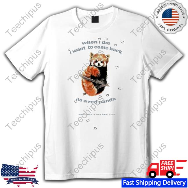 Dirtyhit Store When I Die I Want To Come Back As A Red Panda Tank Top