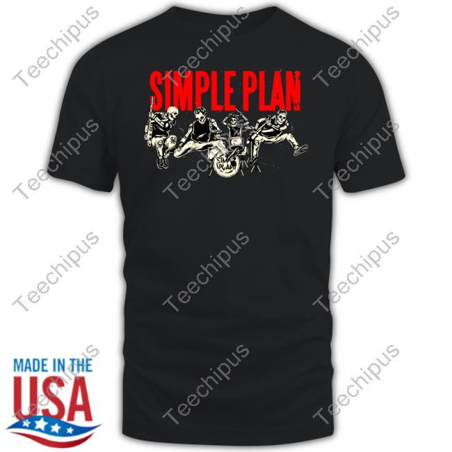 Simpleplan Live Skeleton Shirt