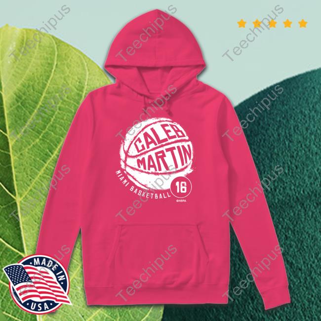 Official Caleb Martin Hoodie Caleb Martin Miami Basketball Hooded Sweatshirt