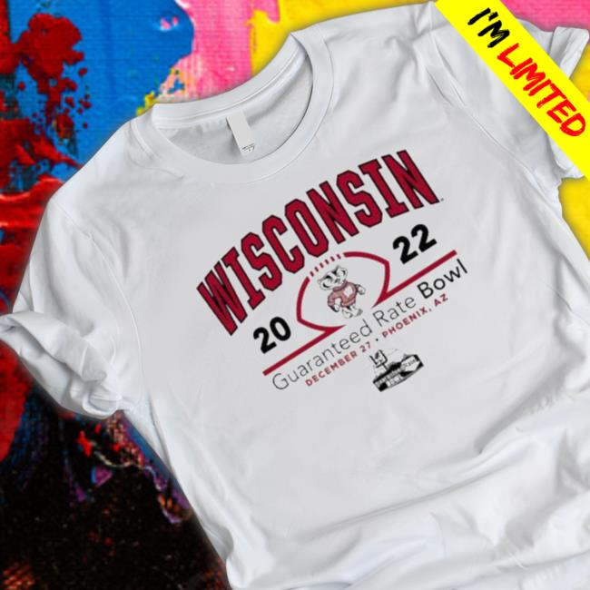 Official Guaranteed Rate Bowl December 27 2022 Wisconsin Badgers Logo Sweatshirts