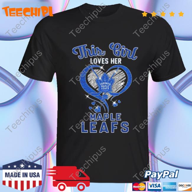 This Is Loves Her Toronto Maple Leafs Heart Tee Shirt
