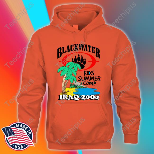 Black Water Kids Summer Camp Iraq 2002 Hoodie Sweatshirt