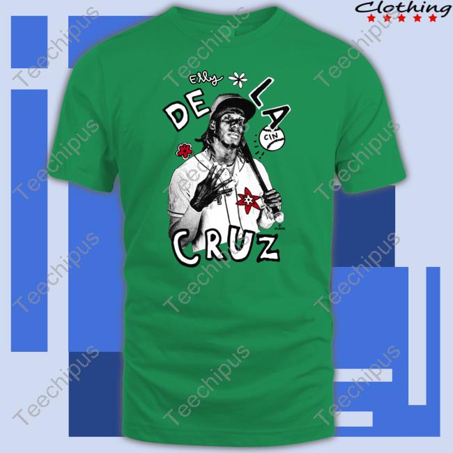 Cincyshirts Elly De La Cruz Hand Sign Hoodie Cincyshirts Elly De La Cruz Tee Shirts