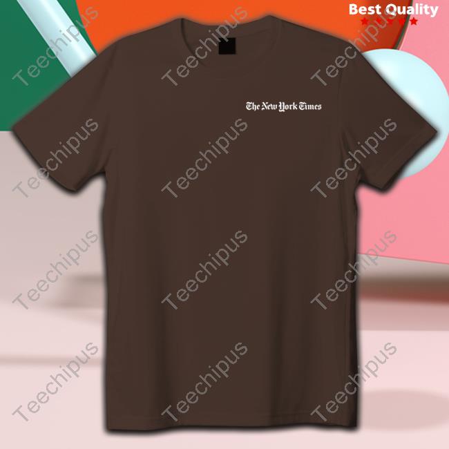Carrie Wearing New York Times Tee Shirt