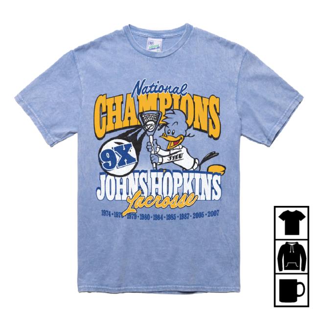 Original Johns Hopkins Blue Jays Past Champs Locker Vintage '47 Tubular New Shirt 47 Brand Shop
