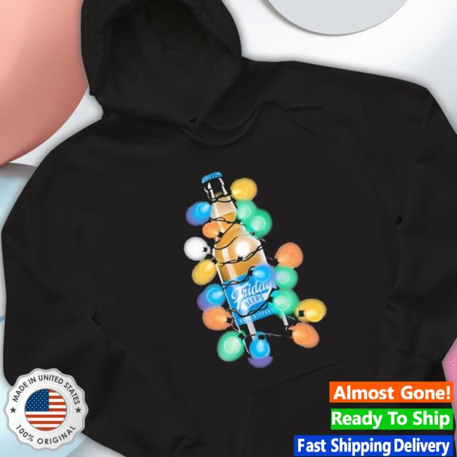 Official Friday Beers Merch Christmas Bottle Hoodie