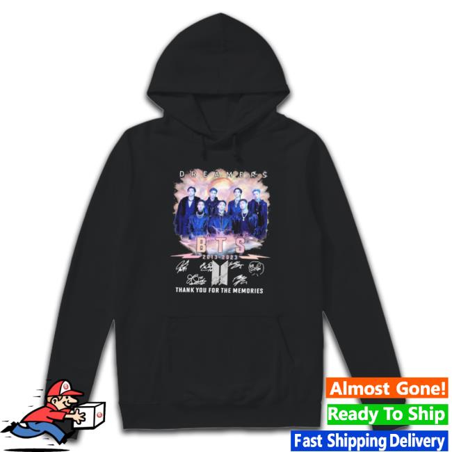 Dreamers Bts 2013-2023 Thank You For The Memories Signatures Shirt