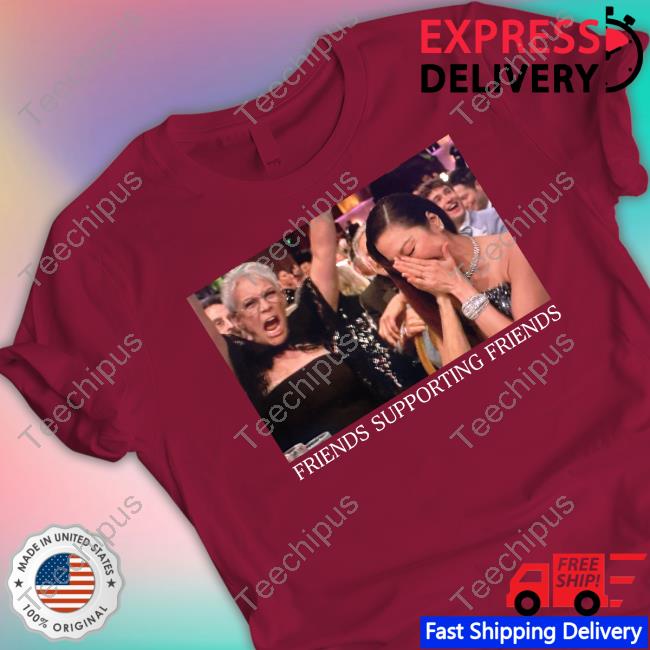 Michelle Yeoh Jamie Lee Curtis Golden Globes Friends Supporting Friends Long Sleeve