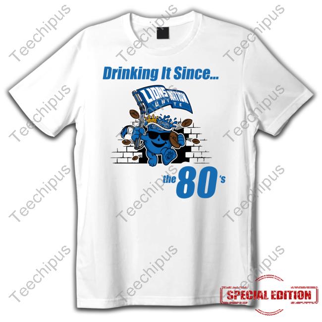 Herman Moore Drinking It Since The 80's Long Sleeve Tee Shirt