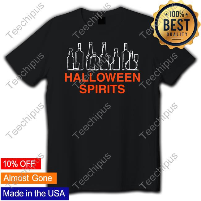 Official Halloween Spirits Bottle Tee Shirt