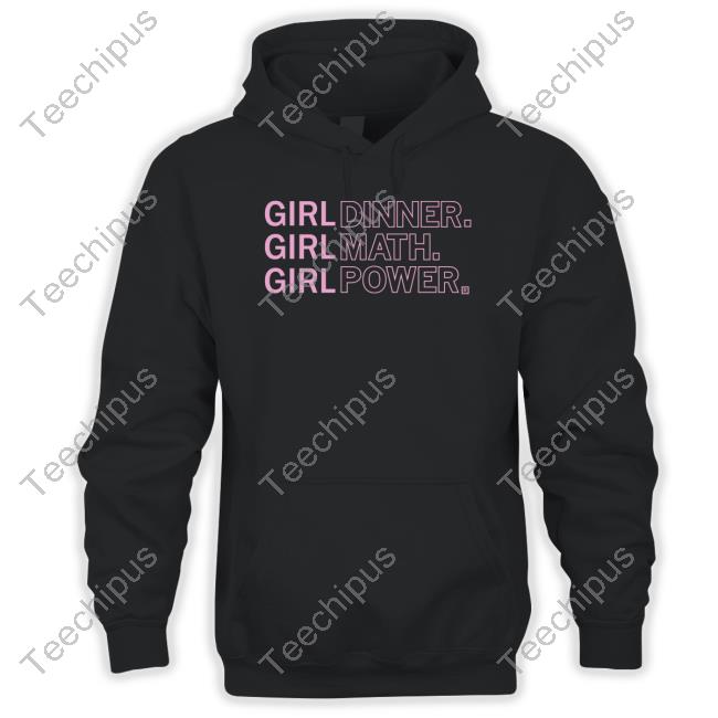 Raygunsite Girl Dinner Math Power Hooded Sweatshirt