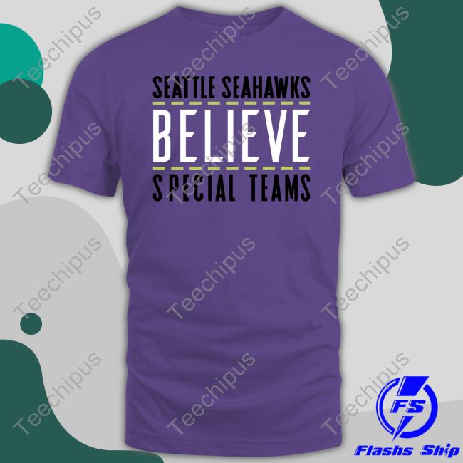 Geno Smith Wearing Seattle Seahawks Believe Special Team T Shirt
