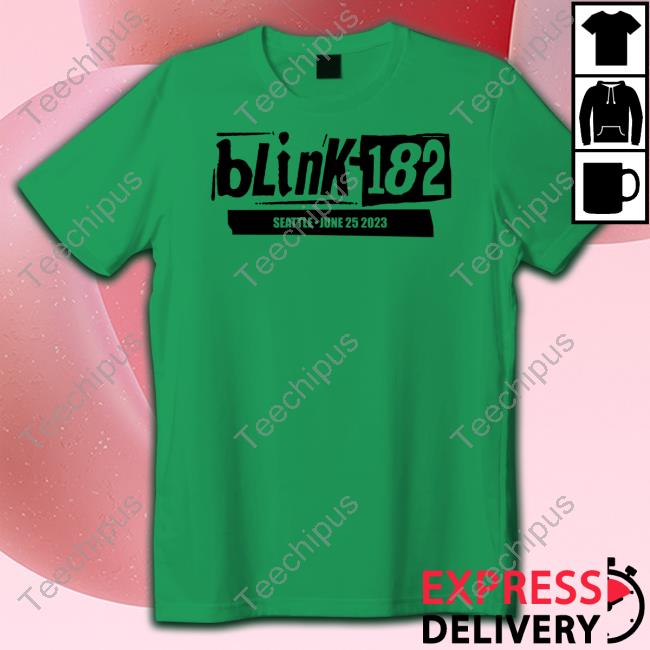 Blink 182 Merch Seattle June 25 2023 Shirt