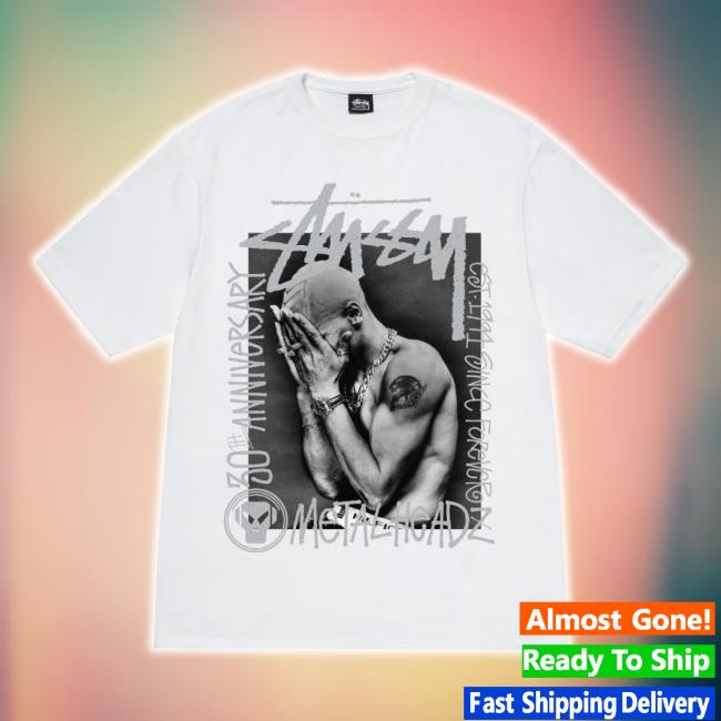 Trending Stussy Merch Store Stüssy & Goldie Metalheadz 30 Tee White Stussy Shop