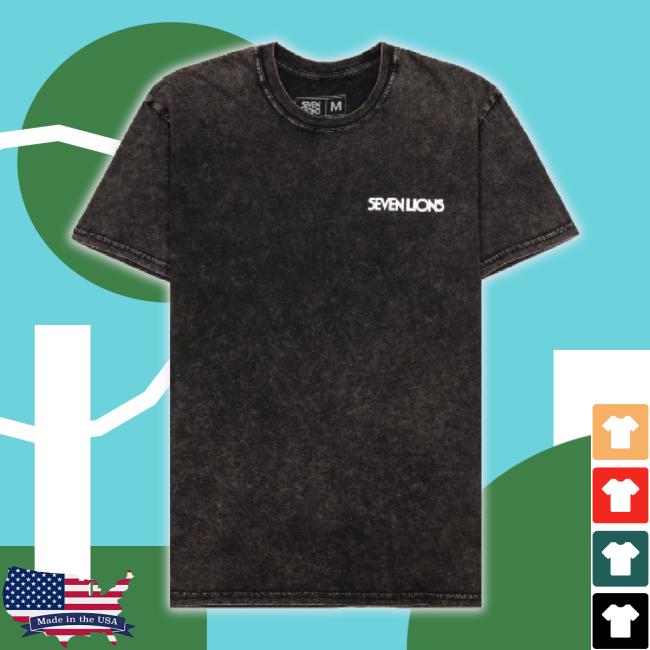 Official Seven Lions Shop Black Stone Wash Staple Shirt