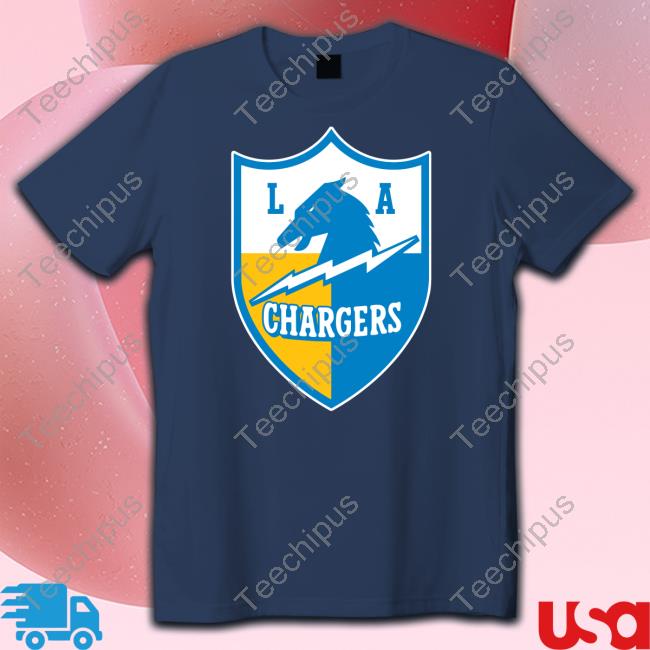 Los Angeles Chargers Vintage Shield Logo Tee