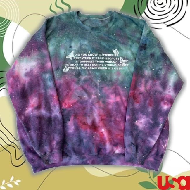 Ratchet Clothing Merch Rest Your Wings Tie Dye Sweater