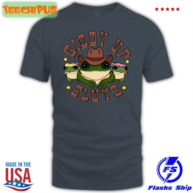 Spencers Online Merch Giddy Up Sluts Funny T Shirt