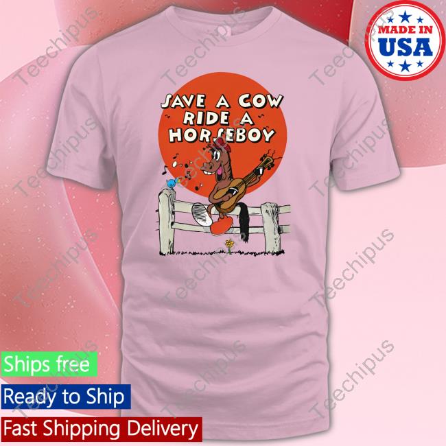 Save A Cow Ride A Horse Boy Hoodie
