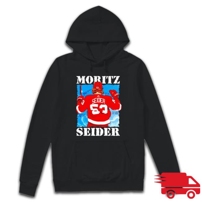 Perfect Moritz Detroit Red Wings Seider Ice Hockey shirt Perfect Moritz Detroit Red Wings Seider Ice Hockey Hooded Sweatshirt