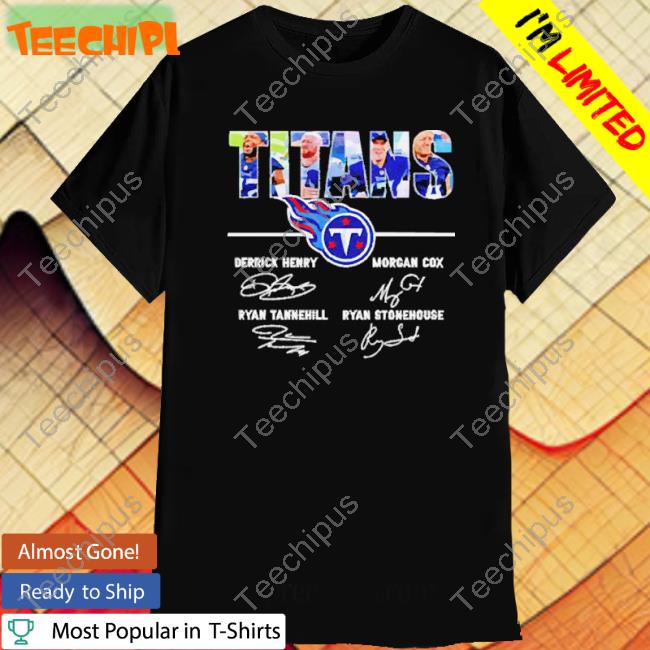 Tennessee Titans Derrick Henry Morgan Cox Ryan Tannehill Ryan Stonehouse Signatures Tee