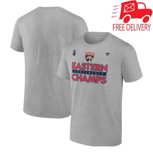 Trending Florida Panthers 2024 Eastern Conference Champions Locker Room Long Sleeve T Shirt - Steel Grey