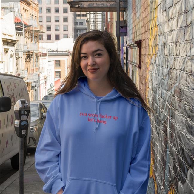 O Mighty World Store You Seem Fucked Up Let's Hang Hoodie