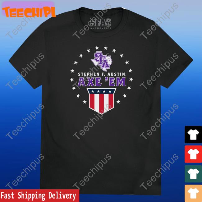 Stephen F Austin Lumberjacks Patriotic Banner Hooded Sweatshirt