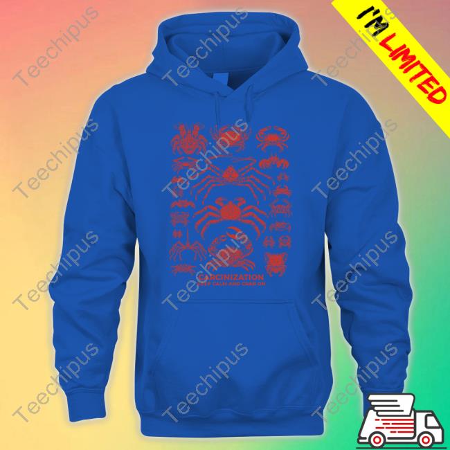 Stephne Tate Carcinization Keep Calm Crab On Shirts Official Carcinization Keep Calm Crab On Tee