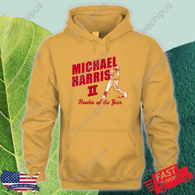 Breakingt Store Michael Harris Ii Rookie Of The Year Long Sleeve Shirt Michael Harris Ii Rookie Of The Year Tee Shirt