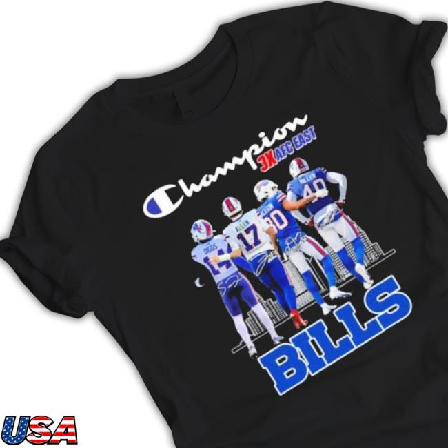 Buffalo Bills Champions 3X Afc East Bills City Signatures Hooded Sweatshirt