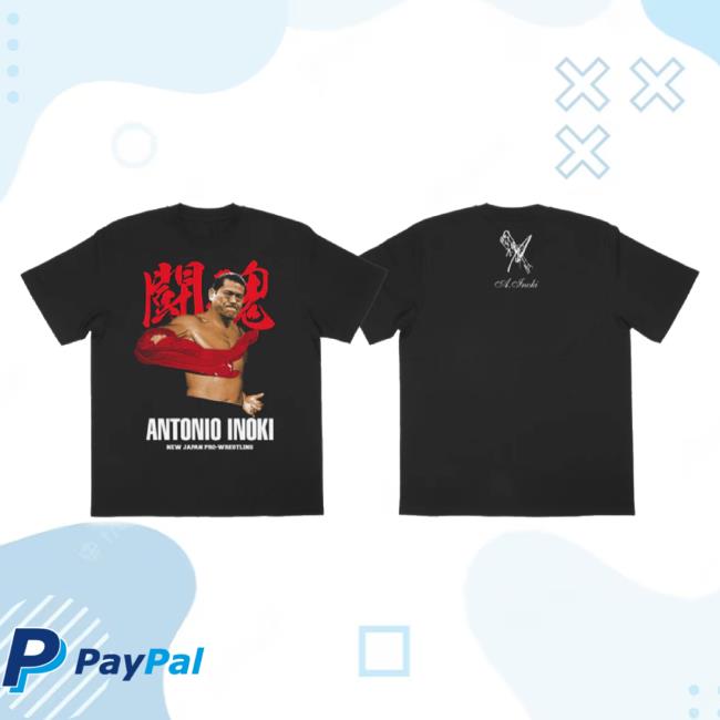 Original Antonio Inoki Fighting Spirit Start Shirts Njpw 1972 Shop