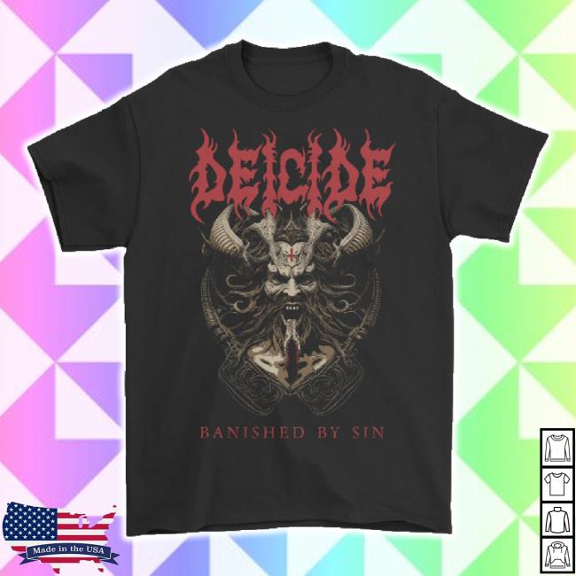 Original Deicide - Banished By Sin Long Sleeve T Shirt Reigning Phoenix Music Shop