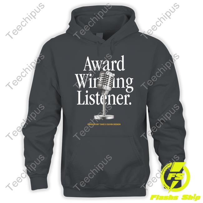 Big Cat Award Winning Listener Pardon My Take X Duvin Design Tee Shirt